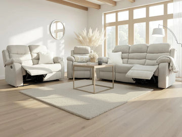 Stanley Manual Recliner Sofa Beige 3+2+1