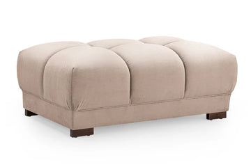 Azzuro Sofa Mocha Velvet Footstool with Anti-Slip Feet – Stylish & Comfortable Ottoman