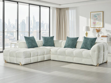 Genoa Sofa Beige Left Hand