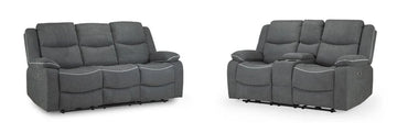 Harald Electric Recliner Sofa Graphite 3+2 Seater | High-Back Comfort